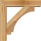 Ekena Millwork Imperial Block Rough Sawn Bracket w/ Offset Brace, Western Red Cedar, 6"W x 26"D x 26"H BKT0604X26X26IMP05RWR - alternate 3